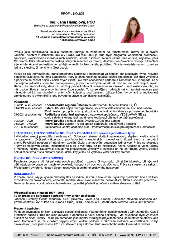 Koučink Ústecký kraj