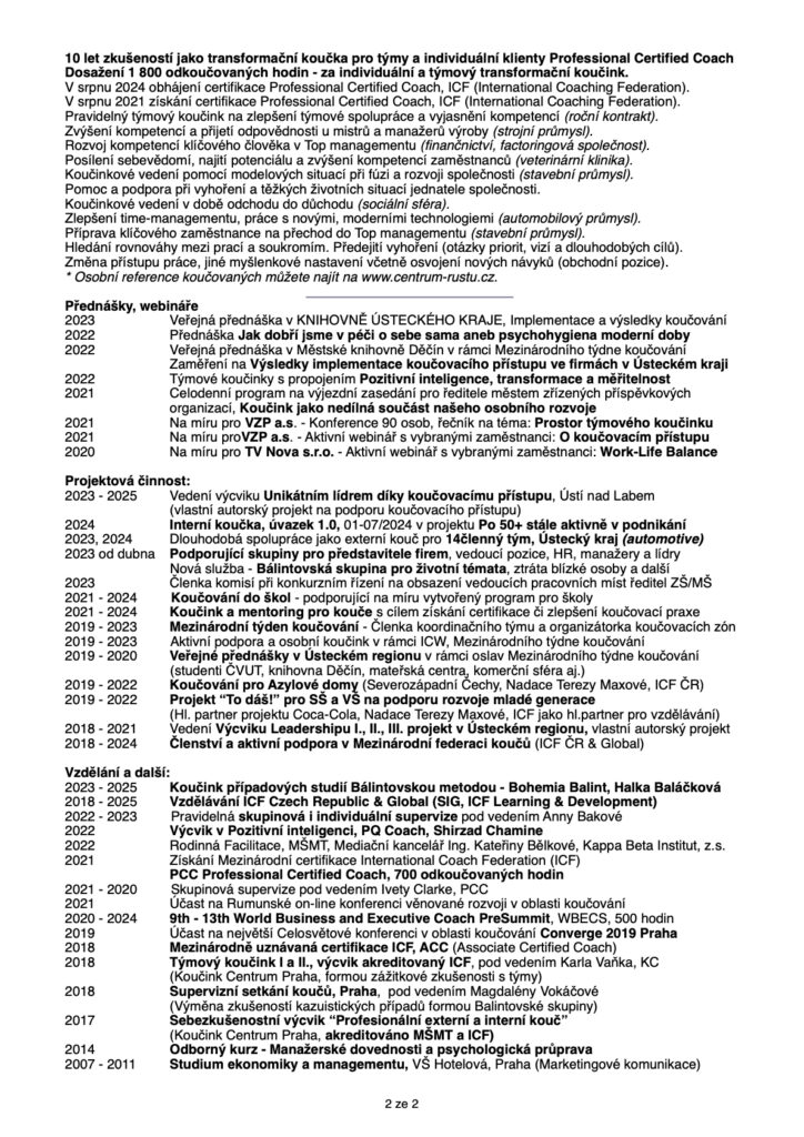 Koučink Ústecký kraj